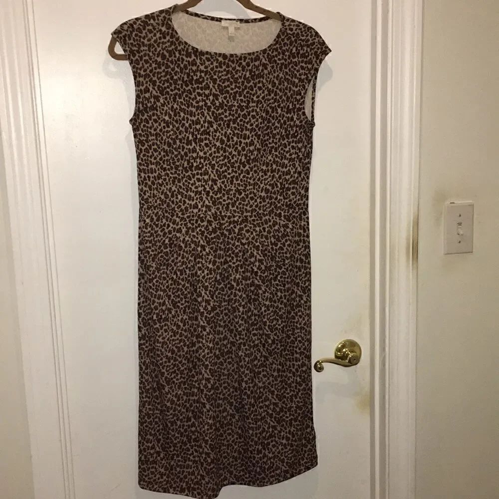 EUC Talbots Leopard print dress size small